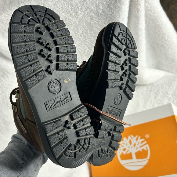 Timberland Chukka Field boot | Boys Sz 1 | Brown Green | Like New - Picture 6 of 8